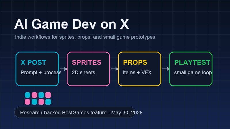 AI Game Dev on X: Indie Workflows for Sprites and Small Games